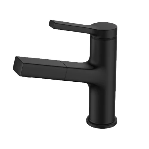 Mitigeur lavabo noir mat Flow Slim : l’élégance minimaliste pour une salle de bains moderne