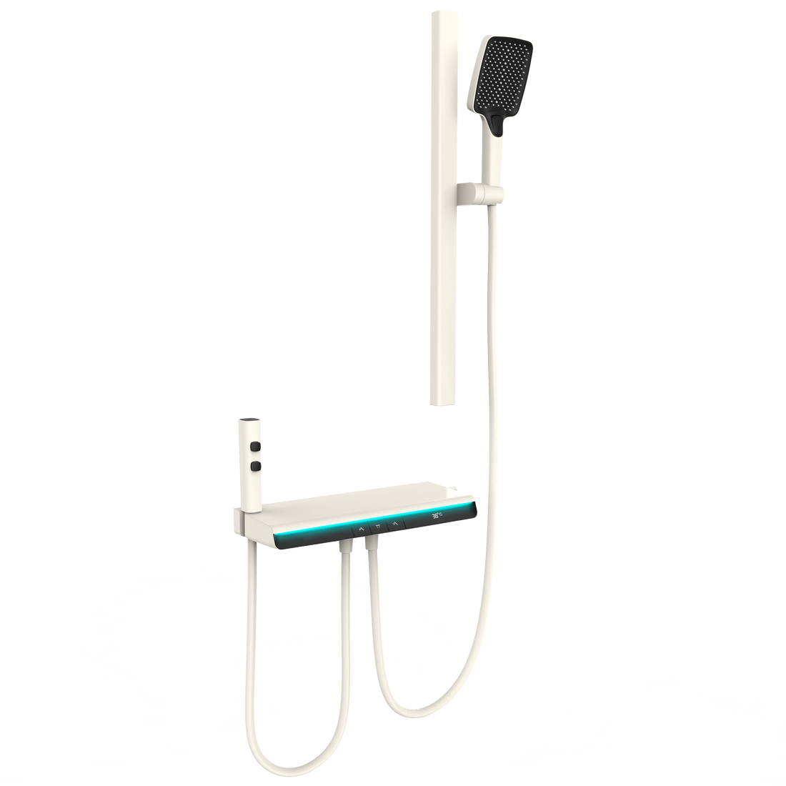 Panneau de douche blanc crème : l’élégance lumineuse pour une salle de bains moderne
