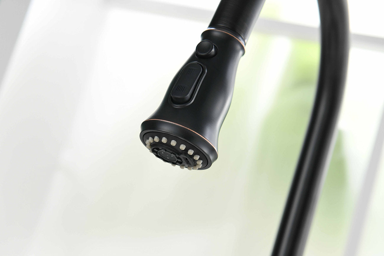 Pelagos MasterFlow - Mitigeur cuisine Extractible Design noir et or