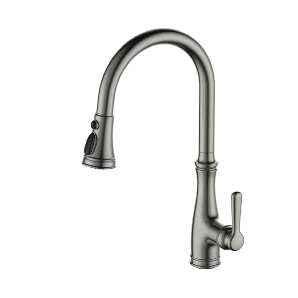 Okeanis FlexLine - Mitigeur cuisine extractible Alu brossé