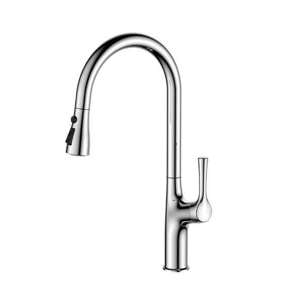 Aegir PowerFlow - Mitigeur cuisine extractible chromé